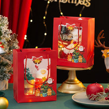 Load image into Gallery viewer, Christmas Gift Bag Christmas Paper Bags Candy Cookie Packaging Bag New Year Party for Snack Present Packing Xmas Bag
