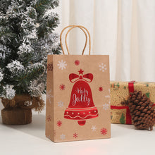 Load image into Gallery viewer, Christmas Gift Bag Christmas Kraft Paper Bags Candy Cookie Packaging Bag New Year Party for Snack Present Packing Xmas Bag
