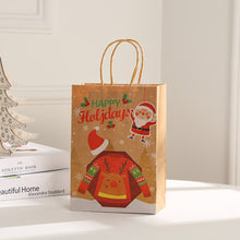 Load image into Gallery viewer, Christmas Gift Bag Christmas Kraft Paper Bags Candy Cookie Packaging Bag New Year Party for Snack Present Packing Xmas Bag
