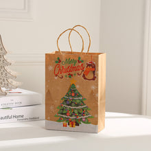 Load image into Gallery viewer, Christmas Gift Bag Christmas Kraft Paper Bags Candy Cookie Packaging Bag New Year Party for Snack Present Packing Xmas Bag
