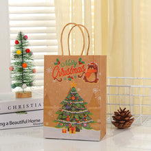 Load image into Gallery viewer, Christmas Gift Bag Christmas Kraft Paper Bags Candy Cookie Packaging Bag New Year Party for Snack Present Packing Xmas Bag
