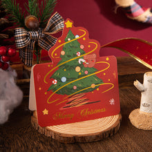 Load image into Gallery viewer, 10Pcs/Lot Christmas Greeting Cards Santa Claus Snowman Gift Cards Mini Christmas Blessing Greeting Cards Xmas Postcards New Year 2024
