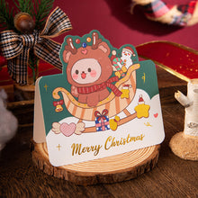 Load image into Gallery viewer, 10Pcs/Lot Christmas Greeting Cards Santa Claus Snowman Gift Cards Mini Christmas Blessing Greeting Cards Xmas Postcards New Year 2024
