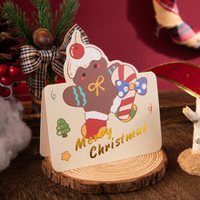 Load image into Gallery viewer, 10Pcs/Lot Christmas Greeting Cards Santa Claus Snowman Gift Cards Mini Christmas Blessing Greeting Cards Xmas Postcards New Year 2024
