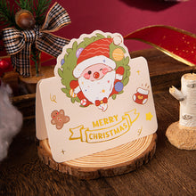 Load image into Gallery viewer, 10Pcs/Lot Christmas Greeting Cards Santa Claus Snowman Gift Cards Mini Christmas Blessing Greeting Cards Xmas Postcards New Year 2024
