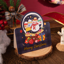 Load image into Gallery viewer, 10Pcs/Lot Christmas Greeting Cards Santa Claus Snowman Gift Cards Mini Christmas Blessing Greeting Cards Xmas Postcards New Year 2024
