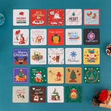 Load image into Gallery viewer, 20/24 Pcs/Lot Christmas Greeting Card Kids Mini Christmas Blessing Greeting Cards Envelope New Year Postcard Gift Card Xmas Party
