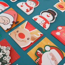 Load image into Gallery viewer, 20/24 Pcs/Lot Christmas Greeting Card Kids Mini Christmas Blessing Greeting Cards Envelope New Year Postcard Gift Card Xmas Party
