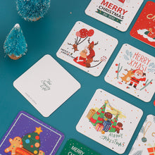 Load image into Gallery viewer, 20/24 Pcs/Lot Christmas Greeting Card Kids Mini Christmas Blessing Greeting Cards Envelope New Year Postcard Gift Card Xmas Party
