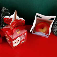 Load image into Gallery viewer, Merry Christmas Eve Apple Box Bow Ribbon Candy Case Santa Claus Gift Packaging Box Xmas New Year Party Decor Supplies
