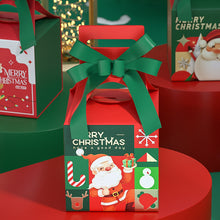 Load image into Gallery viewer, Merry Christmas Eve Apple Box Bow Ribbon Candy Case Santa Claus Gift Packaging Box Xmas New Year Party Decor Supplies
