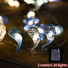 Load image into Gallery viewer, Ocean Series Seashells String Light Hanging Lamp Decorative For Party Wedding Christmas Decor Xmas Tree Ornament Holiday Lighting

