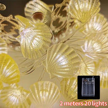 Load image into Gallery viewer, Ocean Series Seashells String Light Hanging Lamp Decorative For Party Wedding Christmas Decor Xmas Tree Ornament Holiday Lighting
