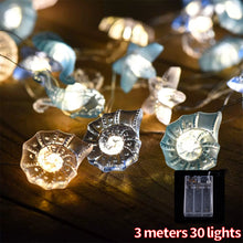 Load image into Gallery viewer, Ocean Series Seashells String Light Hanging Lamp Decorative For Party Wedding Christmas Decor Xmas Tree Ornament Holiday Lighting
