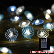 Load image into Gallery viewer, Ocean Series Seashells String Light Hanging Lamp Decorative For Party Wedding Christmas Decor Xmas Tree Ornament Holiday Lighting
