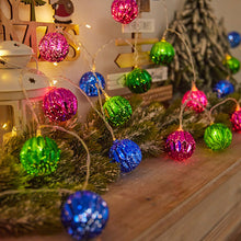 Load image into Gallery viewer, Christmas Decoration LED Light String Red Green Star Ball String Lights Christmas Tree Decoration Home Party Decor Lights
