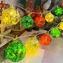 Load image into Gallery viewer, Christmas Decoration LED Light String Red Green Star Ball String Lights Christmas Tree Decoration Home Party Decor Lights
