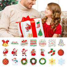 Load image into Gallery viewer, 50/100PCS Merry Christmas Decorative Sticker Santa Claus Shaped Stickers For DIY Scrapbook Skateboard Luggage Suitcase
