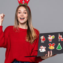 Load image into Gallery viewer, 50/100PCS Merry Christmas Decorative Sticker Santa Claus Shaped Stickers For DIY Scrapbook Skateboard Luggage Suitcase
