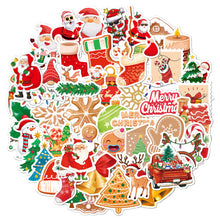 Load image into Gallery viewer, 50/100PCS Merry Christmas Decorative Sticker Santa Claus Shaped Stickers For DIY Scrapbook Skateboard Luggage Suitcase
