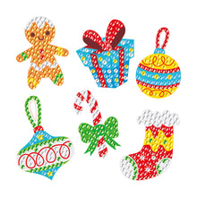 Load image into Gallery viewer, Kids Diamond Painting Stickers Kits Creative DIY Art Craft Paint by Numbers Diamonds Christmas Tree Decoration Home Xmas Decor
