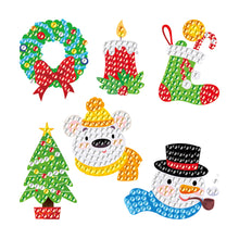 Load image into Gallery viewer, Kids Diamond Painting Stickers Kits Creative DIY Art Craft Paint by Numbers Diamonds Christmas Tree Decoration Home Xmas Decor
