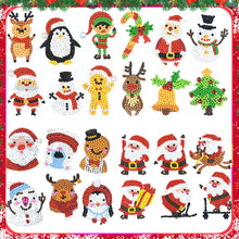 Load image into Gallery viewer, Kids Diamond Painting Stickers Kits Creative DIY Art Craft Paint by Numbers Diamonds Christmas Tree Decoration Home Xmas Decor
