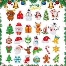 Load image into Gallery viewer, Kids Diamond Painting Stickers Kits Creative DIY Art Craft Paint by Numbers Diamonds Christmas Tree Decoration Home Xmas Decor

