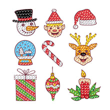 Load image into Gallery viewer, Kids Diamond Painting Stickers Kits Creative DIY Art Craft Paint by Numbers Diamonds Christmas Tree Decoration Home Xmas Decor
