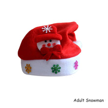 Load image into Gallery viewer, Christmas Hat with LED Light Adult Kids Knitted Soft Beanie Santa Hat New Year Party Kids Gift Navidad Noel Xmas Decoration
