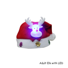 Load image into Gallery viewer, Christmas Hat with LED Light Adult Kids Knitted Soft Beanie Santa Hat New Year Party Kids Gift Navidad Noel Xmas Decoration
