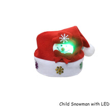 Load image into Gallery viewer, Christmas Hat with LED Light Adult Kids Knitted Soft Beanie Santa Hat New Year Party Kids Gift Navidad Noel Xmas Decoration
