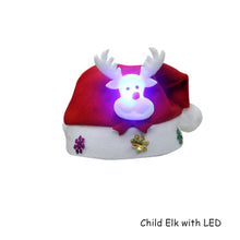 Load image into Gallery viewer, Christmas Hat with LED Light Adult Kids Knitted Soft Beanie Santa Hat New Year Party Kids Gift Navidad Noel Xmas Decoration
