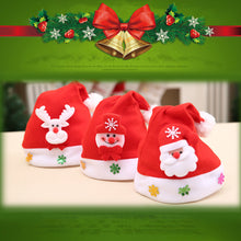 Load image into Gallery viewer, Christmas Hat with LED Light Adult Kids Knitted Soft Beanie Santa Hat New Year Party Kids Gift Navidad Noel Xmas Decoration
