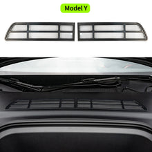 Load image into Gallery viewer, 1/2Pcs Car Air Intake Cabin Debris Filter Net Insect-proof Air Inlet Protection Cover Accessories For Tesla Model 3 Model Y 2021 2022
