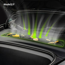 Load image into Gallery viewer, 1/2Pcs Car Air Intake Cabin Debris Filter Net Insect-proof Air Inlet Protection Cover Accessories For Tesla Model 3 Model Y 2021 2022
