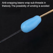 Load image into Gallery viewer, 100PCS Anti-Entanglement Silicone Fast Sub Line Clip Clamp Strong Tension Rhomboid Open Eight Ring Connector Fishing Accessories
