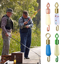 Load image into Gallery viewer, 100PCS Anti-Entanglement Silicone Fast Sub Line Clip Clamp Strong Tension Rhomboid Open Eight Ring Connector Fishing Accessories
