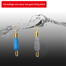 Load image into Gallery viewer, 100PCS Anti-Entanglement Silicone Fast Sub Line Clip Clamp Strong Tension Rhomboid Open Eight Ring Connector Fishing Accessories
