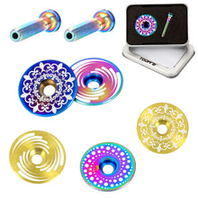 Load image into Gallery viewer, 1 Set Bike Titanium Alloy Light Weight Flat Head Waterproof Bowl Set Cover Cover Set Dazzling Screw Bike Accessories
