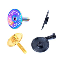 Load image into Gallery viewer, 1 Set Bike Titanium Alloy Light Weight Flat Head Waterproof Bowl Set Cover Cover Set Dazzling Screw Bike Accessories
