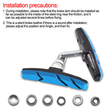 Load image into Gallery viewer, 1Pair Road Bike V Brake Special Brake Leather Wear-Resistant Durable Rubber Brake Block Bicycle Repair Accessories
