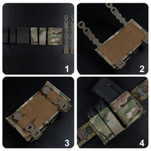 Load image into Gallery viewer, Tactical Multi-Function MOLLE Outdoor Tactical Bag Fast Dual 9MM+5.56 Camo Feature Pack CS Quick-Pull Waist Cover Army Fan Kit
