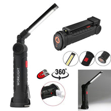 Load image into Gallery viewer, USB Multi-Function COB Repair Work Light Foldable Magnet Repair Led Flashlight Suspension Car Repair Tent Lamp
