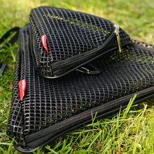 Load image into Gallery viewer, 1PC Triangle Hanging Net Bag PVC Folding Storage Net Camping Hanging Package Outdoor Picnic Supplies
