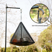 Load image into Gallery viewer, 1PC Triangle Hanging Net Bag PVC Folding Storage Net Camping Hanging Package Outdoor Picnic Supplies
