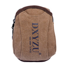 Load image into Gallery viewer, 1PC Men Casual Canvas Waist Pack Portable Vintage Coin Purse With Hook Hunting Slingshot Accessory Bag
