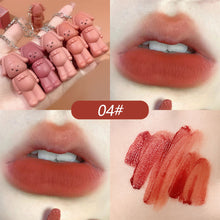 Load image into Gallery viewer, 6 Colors Matte Velvet Keychain Lip Gloss Waterproof Non-fading Long Lasting Lip Glaze Lip Makeup Cosmetics
