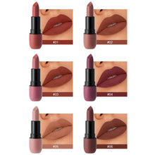 Load image into Gallery viewer, 6 Colors Velvet Matte Lipstick Waterproof Sweatproof Long-lasting Non-fading Nude Lip Gloss Lip Makeup Cosmetics
