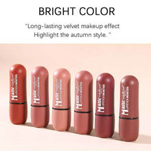 Load image into Gallery viewer, 6 Colors Velvet Matte Lipstick Waterproof Sweatproof Long-lasting Non-fading Nude Lip Gloss Lip Makeup Cosmetics
